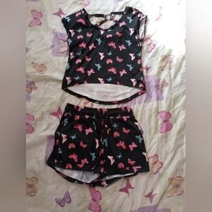 Two piece butterfly set
